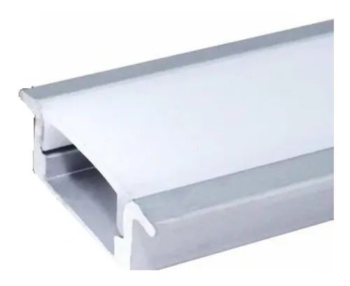 Perfil de Embutir 2 Metros BRANCO Simples