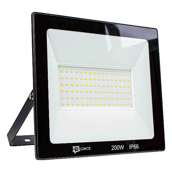 Refletor LED 200w SMD Branco Quente 3000K IP66 GL-W200BQ - Mega