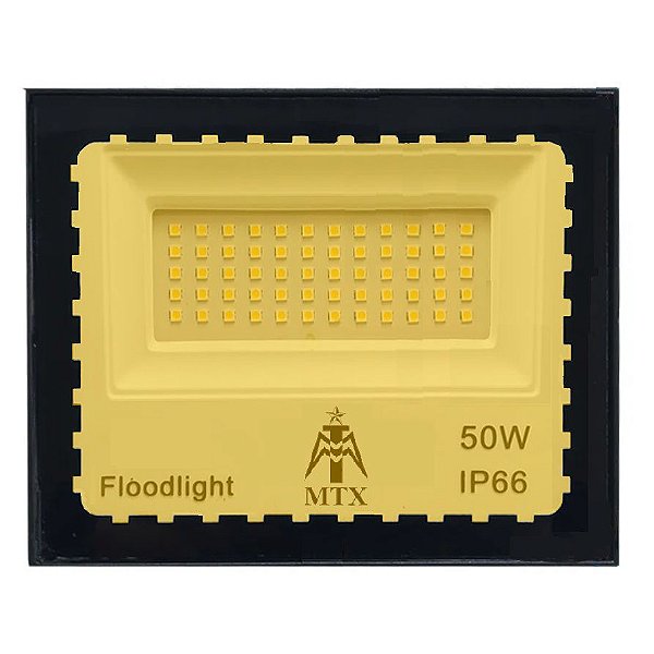 REFLETOR LED 50W SMD Branco Quente 3000K MINI