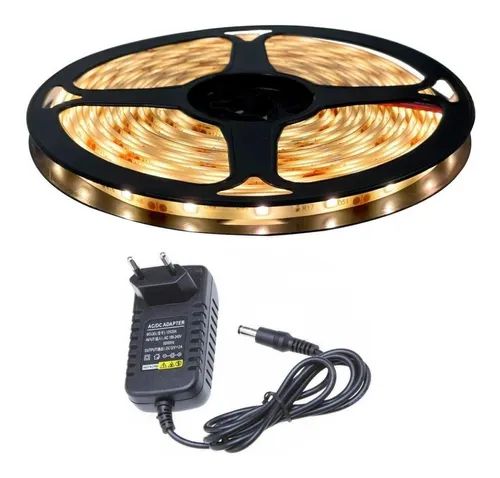 Fita LED 4040 12V 5M c/ Silicone Branco Quente 3000K - RY