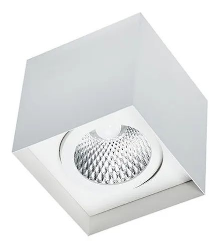 SPOT Sobrepor P/ 1x AR70 De Alumínio Branco Texturizado - Lunel