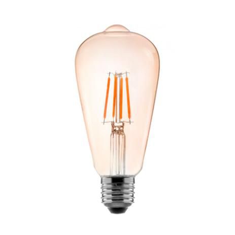 LAMPADA LED PERA 4W FILAMENTO ST-64 BRANCO QUENTE 2400K