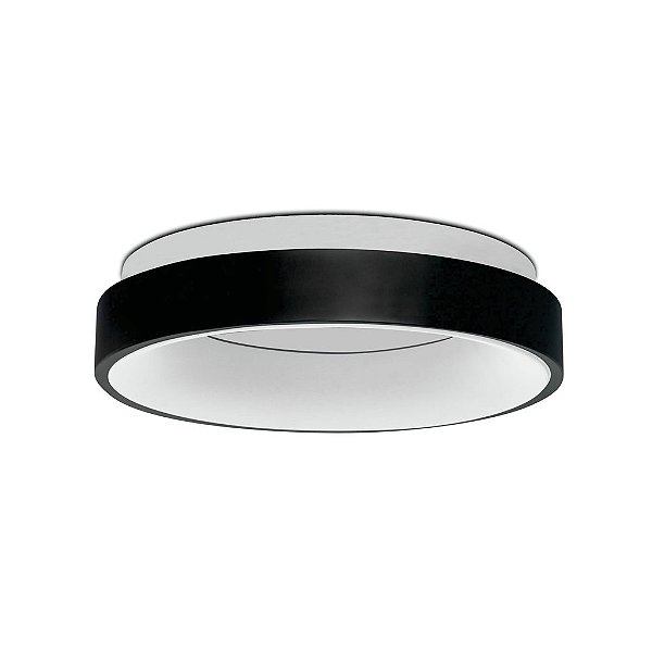 PLAFON DEEP PRETO 50CM 42W 3000K 2009/50