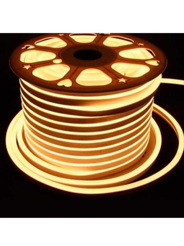 FITA LED NEON 100M 6W/M ACENDE 180o 110V Branco Quente TB-6014