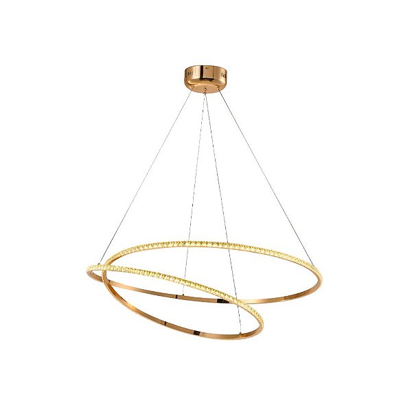 PENDENTE ROUNDED CRISTAL DOURADO