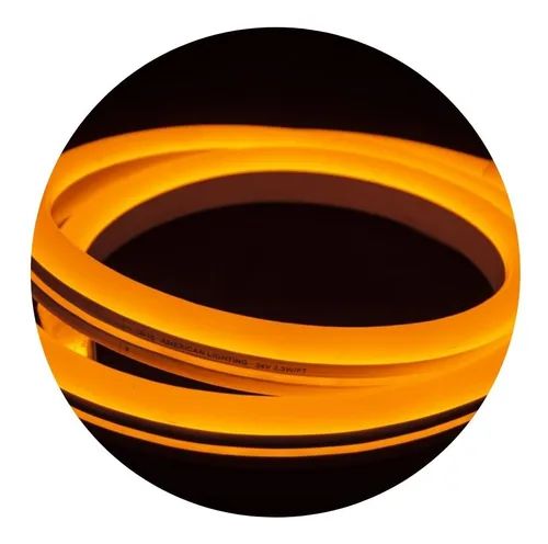 Mangueira Fita NEON DE LED 12V LARANJA (ÂMBAR) 100M ( Metro )