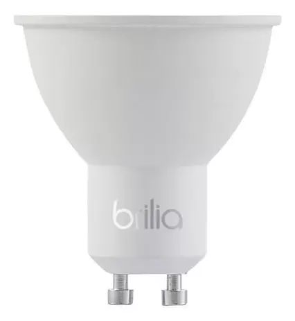Lâmpada LED 4,8W Dicróica MR16 Gu10 Branco Quente 2700K B04008 - Brilia