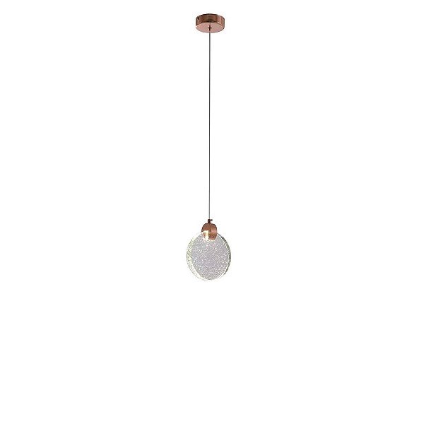 PENDENTE DE CRISTAL D160MM ROSE 3500K 3W CD2020004/1