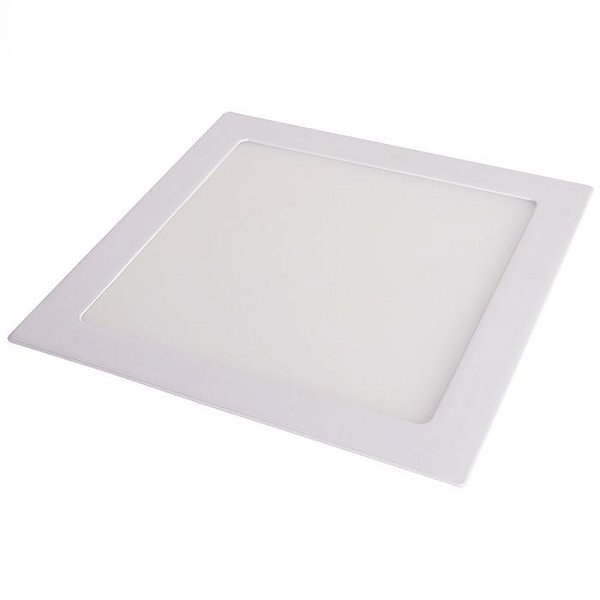 Painel Plafon LED de Embutir 18W Quadrado 22x22 Natural 4000K - CTB