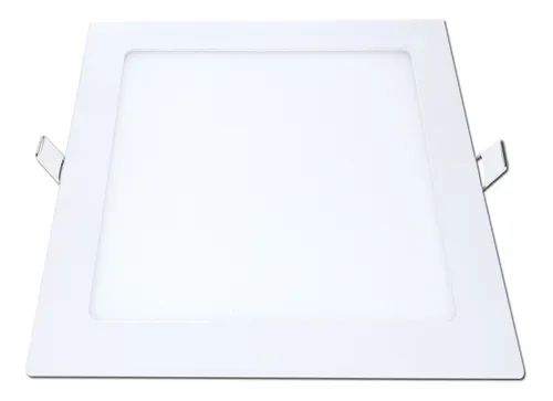 Painel Led de Embutir 18W Quadrado Branco Quente