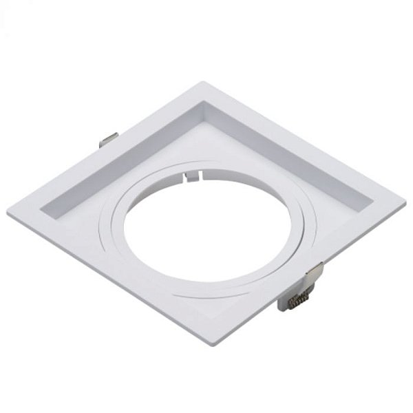 Spot Embutido P/ 1x Mr11 Quadrado Recuado 7X7 Branco - Pix