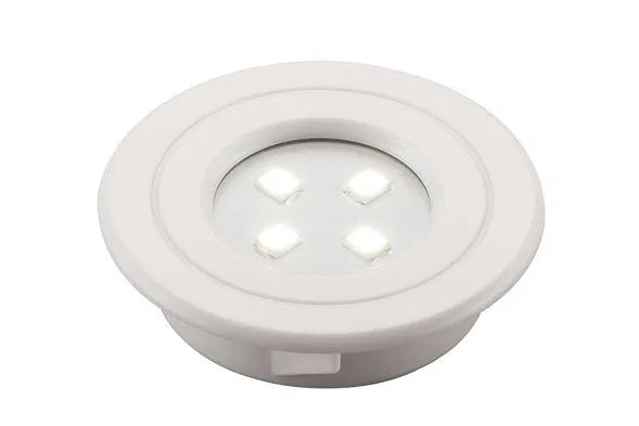 Micro Spot LED 1W Redondo Bivolt Branco LUMINI POP Branco Frio 6000K - Pix