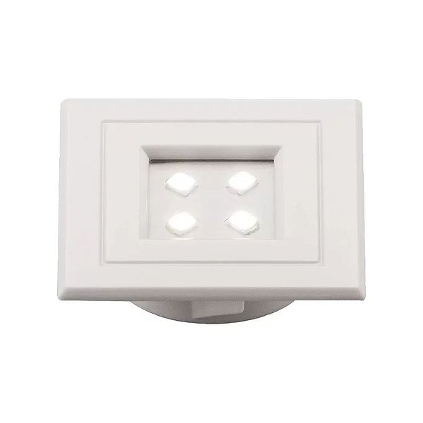 SPOT LED 1W QUADRADO BRANCO LUMINI POP 3000K