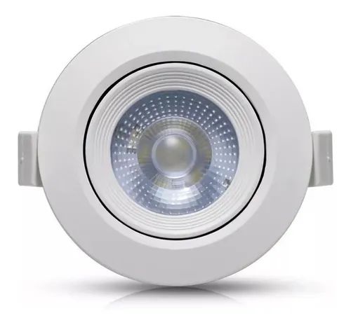 Spot Led 5W Redondo Bivolt Branco Quente 3000K - Galaxy