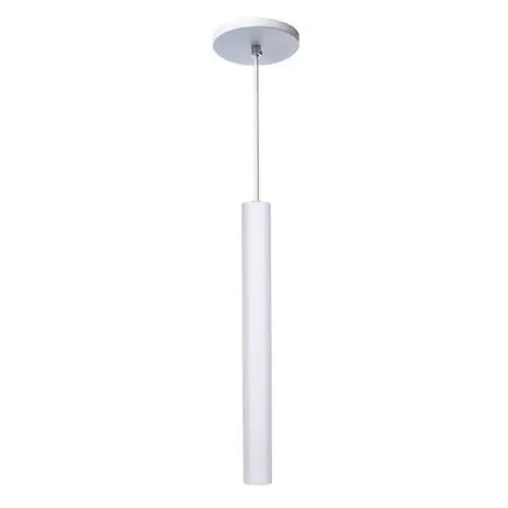 PENDENTE TUBOLARE WOOD MR-11 1XGU-10 BRANCO TEXTURIZADO