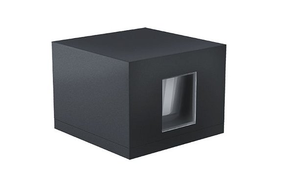 Balizador de Sobrepor Led Line Quadrado Preto 6W 40lm Branco Quente 3000K STH9725PTO/30 - Stella