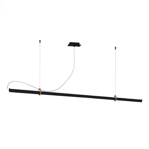 PENDENTE OFFICE PRETO Branco Quente 3000K 811/120 - SPOTLINE