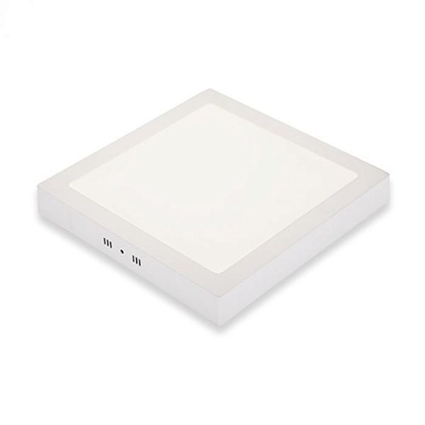 Plafon LED de Sobrepor 6W Quadrado 12x12 Branco Quente 3000K - PIX