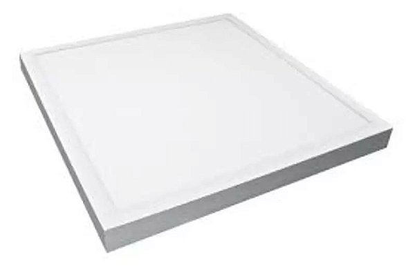 Plafon Led de Sobrepor 50W Quadrado 60x60 Branco Frio 6000K - Roya