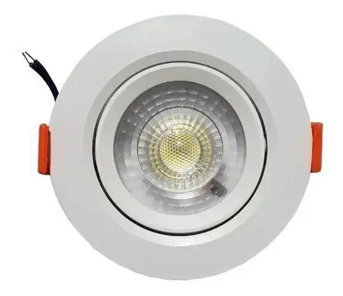Spot LED 5W Redondo Bivolt Branco Quente 3000K - Vluz
