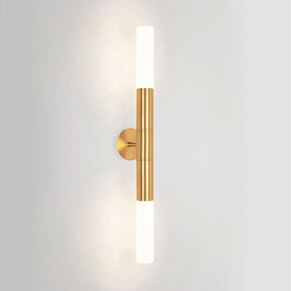 Arandela 1659 BILLET DUPLA FIXA EXT 500X60X95MM GU10 2XMR11 Dourado
