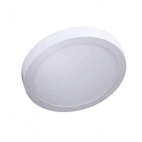 Plafon Led de Sobrepor 24w Redondo 30CM Branco Frio 6000K - Nordecor