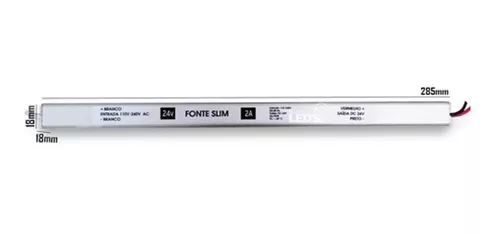 FONTE SLIM 24V 2A 48W TB-1646