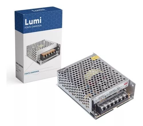 FONTE CHAVEADA 12V 16,5A 148W BIVOLT - Lumi