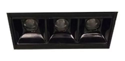 SPOT LED Embutido PICCO 7W 570LM IP40 48º Preto Branco Quente 2700K c - Interlight