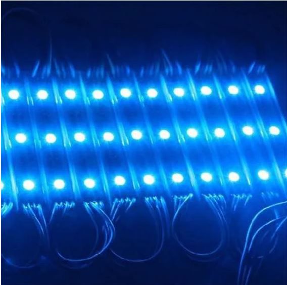 Módulo de LED 5050 3 LED 12V Resinado Azul