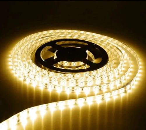 Fita LED 5M 12V S/ Silicone Ip20 60LED/M 5W/M Branco Quente 3000K - PIX