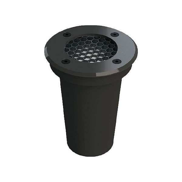 Luminária EMBUTIDO de SOLO 6W 350LM Bivolt BLACK ANTIOFUSCANTE Branco Quente 2700K SE-335.1627 - Save Energy