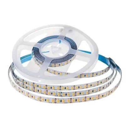 FITA LED 2835 IP20 120 LED/M SEQUENCIAL 10MM 6W/M 856M/M 12V 5M Branco Quente 3000K