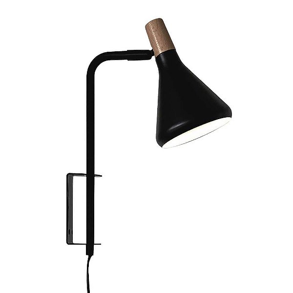 ARANDELA HORN PLUG 1XG9 5W PRETO