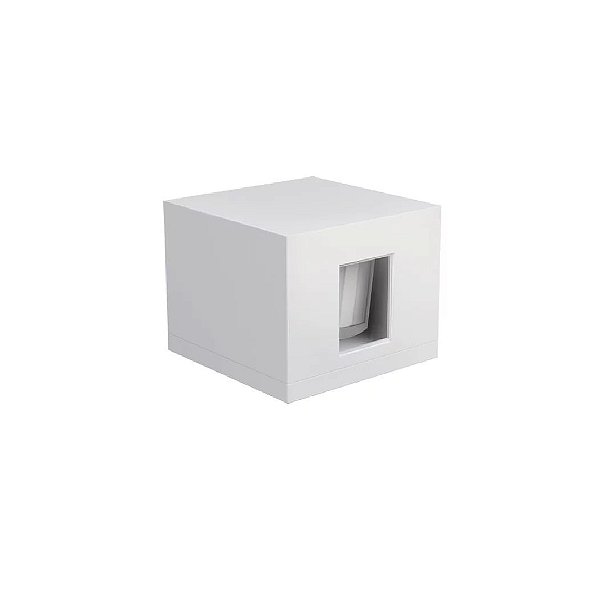 Balizador de Sobrepor Led Line Quadrado Branco 6W 40lm Branco Quente 3000K STH9725BR/30 - Stella