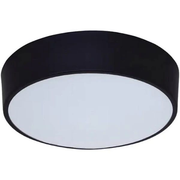 PLAFON DE SOBREPOR NEVADA GRANDE 60CM 4 LAMPADAS E27 PRETO 1108 - ATTENA