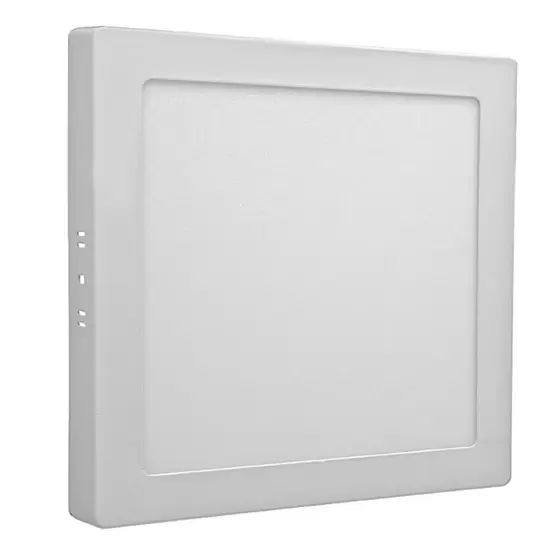 Plafon Led de Sobrepor 18w Quadrado 22x22  Branco Frio 6000K - Inlluss
