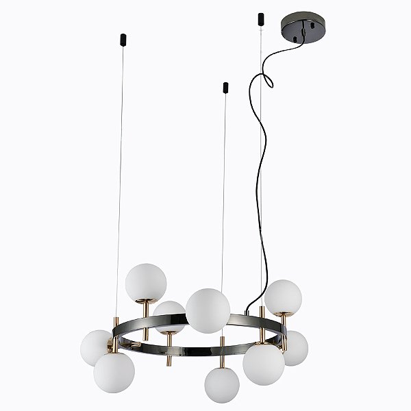 Pendente Romai Cin 9*G9 Onix e Dourado - Nordecor