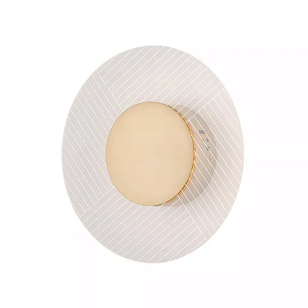 ARANDELA TRACO 6W 3000K 25CM DOURADO E TRANSPARENTE