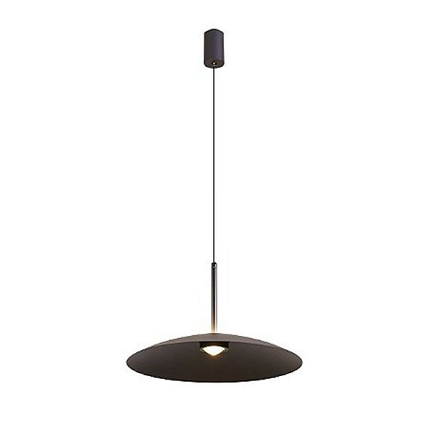 Pendente LED Kale Ger 38cm 10W Branco Quente 3000K Preto - Nordecor