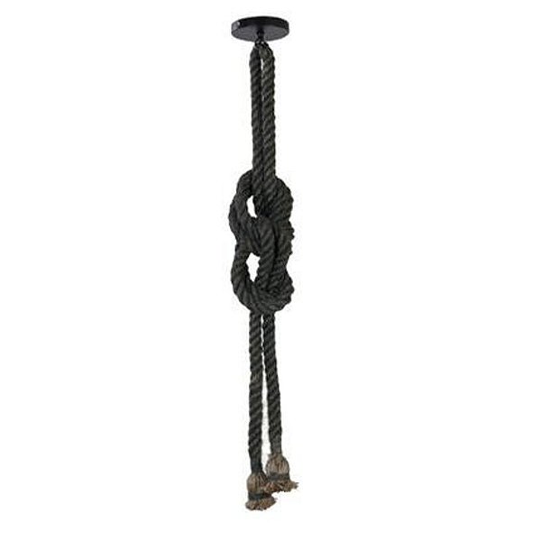 Pendente De Corda 1.80m 2x E27 Chumbo - Nordecor