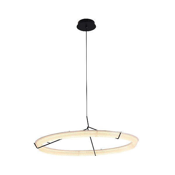 Pendente LED Gise 76cm 37W Branco Quente 3000K Branco - Nordecor