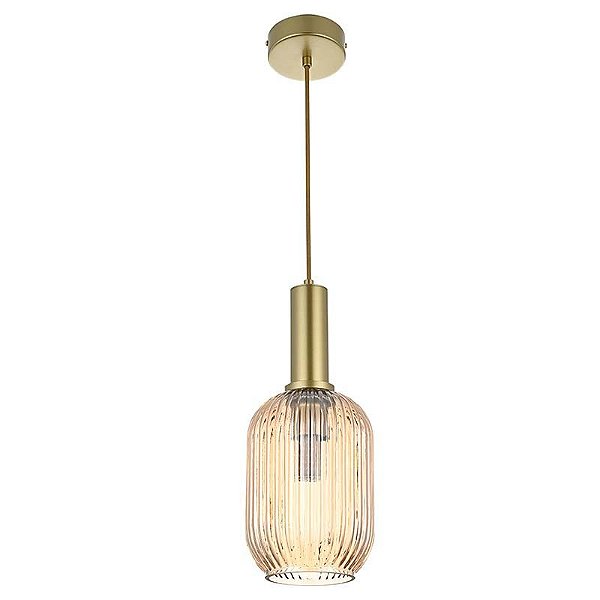Pendente Canne Lon E27 Ouro Champagne - Nordecor
