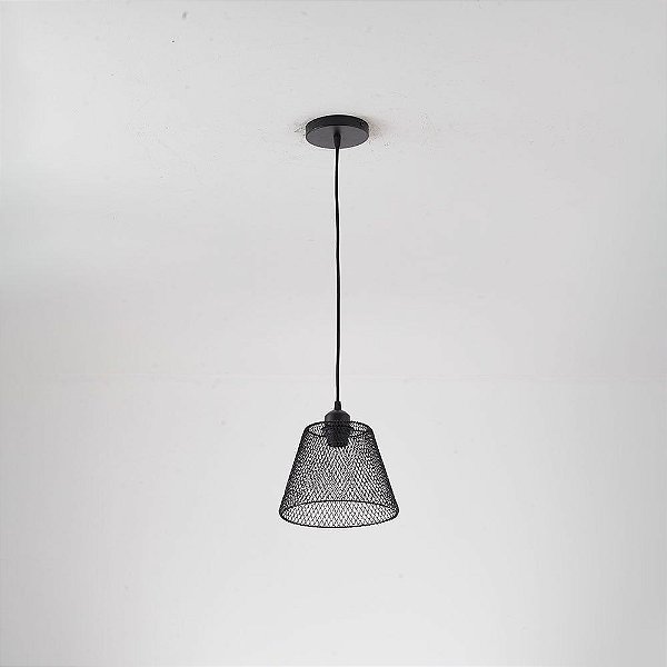 Pendente Teol E27 Preto - Nordecor