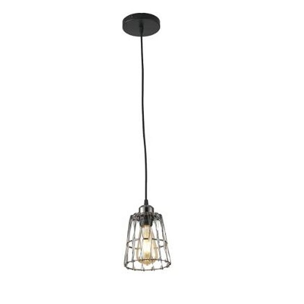Pendente Ollin 25cm E27 Preto - Nordecor
