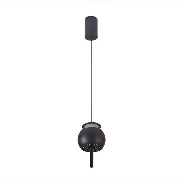 Pendente Led Oliwa 5+5W Branco Quente 3000K Preto - Nordecor