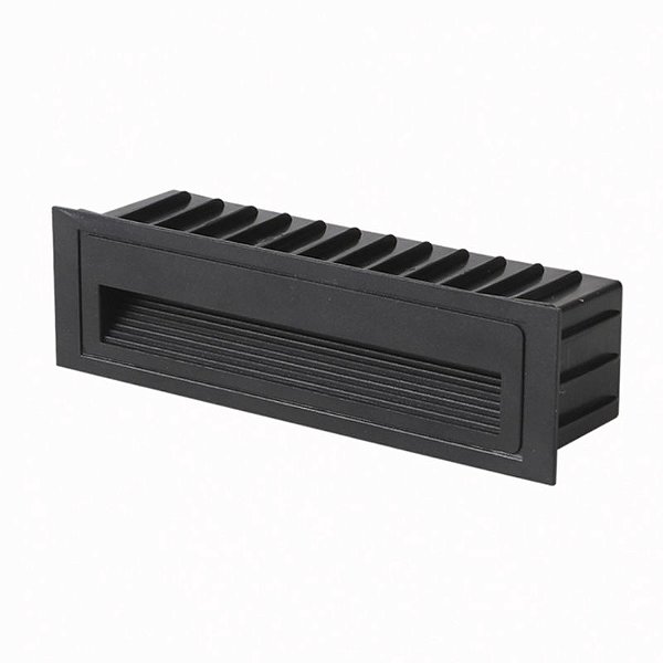 Balizador LED Linder Retangular Embutir IP65 6W Branco Quente 3000K Preto - Nordecor