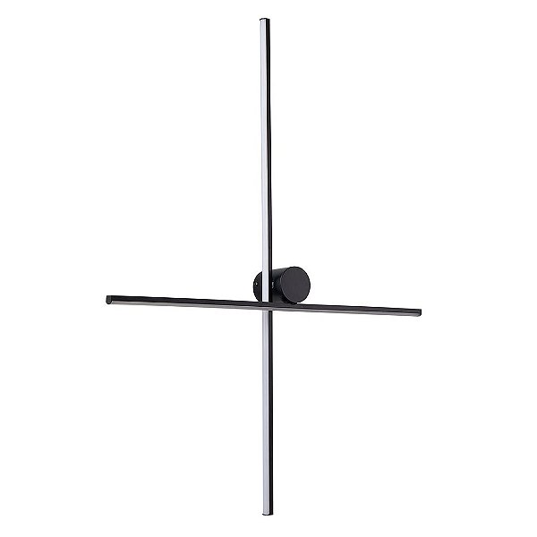 Arandela LED Nien 40+60cm 20W Branco Quente 3000K Preto - Nordecor