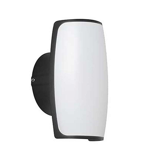 Arandela LED Pako Quad. IP65 2W+5W Branco Quente 3000K Preto - Nordecor