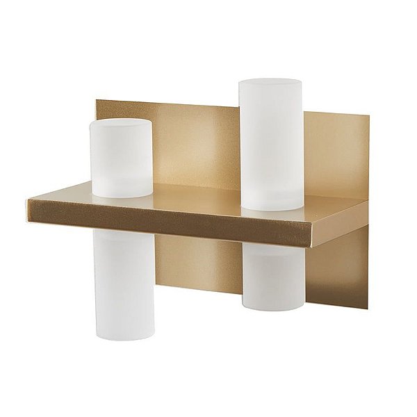 Arandela Led Lomme 2 Mod 12W Branco Quente 3000K Dourado Fosco - Nordecor